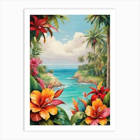 Tropical Paradise art print Art Print