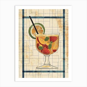 Pimm S Cup Illustration 3 Art Print