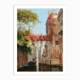 Venice Canals Scenic Painting Art Print