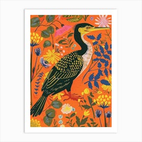 Spring Birds Cormorant Art Print