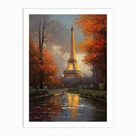 Eiffel Tower Paris France Dominic Davison Style 16 Art Print