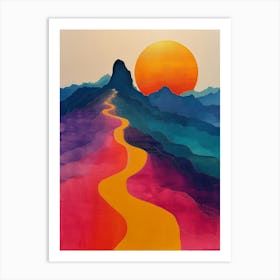 'Sunset Road' 1 Art Print