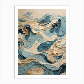 Abstract Of Waves Art Print