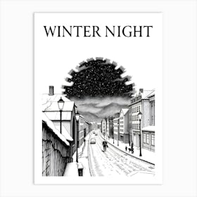 Winter Night Art Print