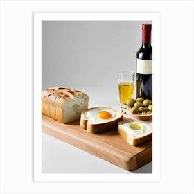 Bread And Olives Art Print