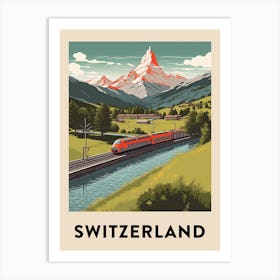 Vintage Travel Poster Switzerland 8 Art Print