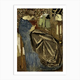 A Seamstress (1892) Painting In High Resolution By Edouard Vuillard Art Print