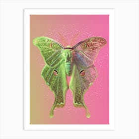 Glitter Moth Art Print