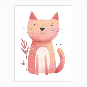 Pixiebob Cat Clipart Illustration 3 Art Print