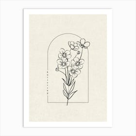 Buttercup Flower Art Print