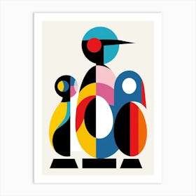 Penguin Abstract Minimalist 3 Art Print