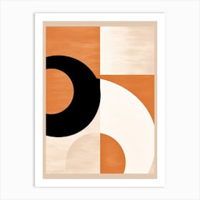 Whispers In Wheat; Beige Mid Century Fields Art Print