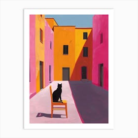 Cat In A Chair 1 Art Print