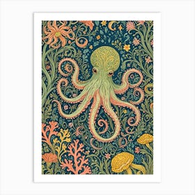 Whimsical Octopus Art Print