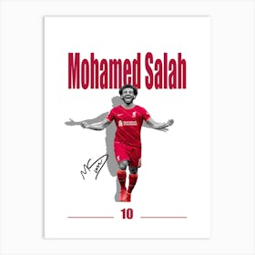 Mohamed Salah Minimalist Art Print