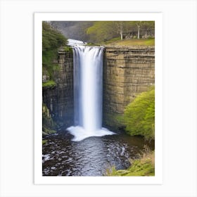 High Force Waterfall, United Kingdom Majestic, Beautiful & Classic (1) Art Print