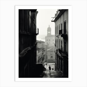 Genoa, Italy,  Black And White Analogue Photography  4 Art Print