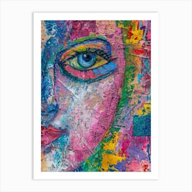 Face Of A Woman 54 Art Print