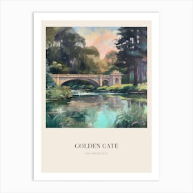 Golden Gate Park San Francisco Vintage Cezanne Inspired Poster Art Print