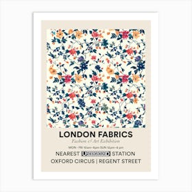 Poster Sunny Meadow London Fabrics Floral Pattern 2 Art Print