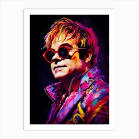 Elton John (2) Art Print