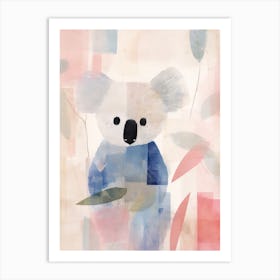 Playful Illustration Of Koala For Kids Room 3 Art Print