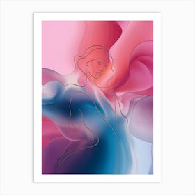 Abstract Of A Woman 1 Art Print