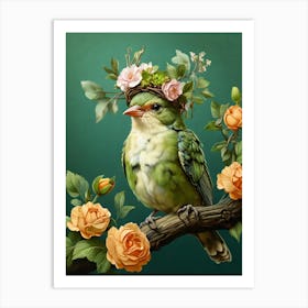 Bird In A Crown 3 Art Print