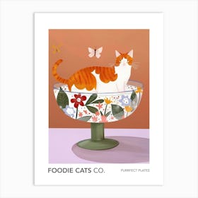 Foodie Cats Co Cat And A Trifle Cake 8 Art Print