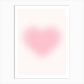 Pink Heart 1 Art Print