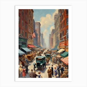 New York City Street Scene 11 Art Print