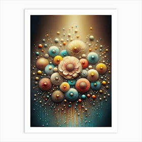 Abstract Flower Painting Art Print