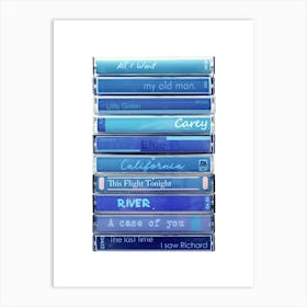 Joni Mitchell Blue - Cassette Print Art Print