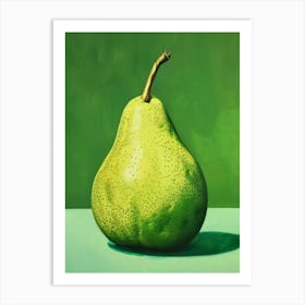 Green Pear Art Print