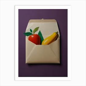 Envelope With Fruit Art Print