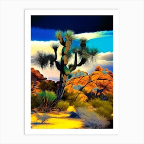 Joshua Tree National Park Nat Viga Style  (8) Art Print