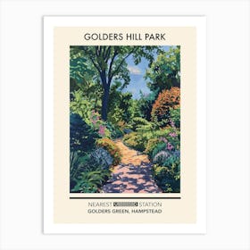 Golders Hill Park London Parks Garden 3 Art Print