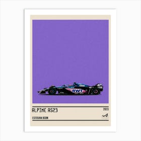 Alpine A523 Renault F1 Bwt 3° Gp Monaco 2023 Esteban Ocon Art Print