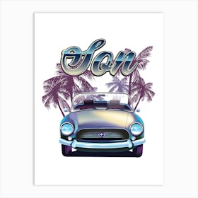 Son Sport Car Art Print