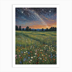 Night In The Meadow Art Print