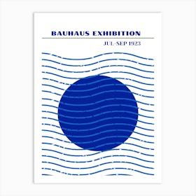 Bauhaus Blue Exhibition 29 Art Print