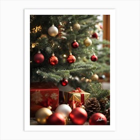 Splendid Christmas tree Art Print