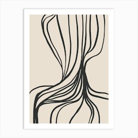 Abstract Minimalist Lines No. 1993 Art Print