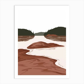 River In The Forest 2 Art Print