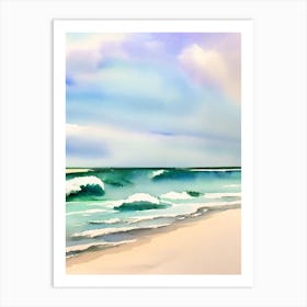 Wrightsville Beach, North Carolina Watercolour Art Print