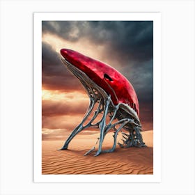 Martian Alien Under The Martian Skies Art Print