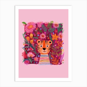 Be Wild And Be Free Tiger Art Print