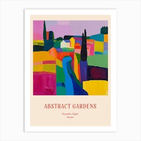 Colourful Gardens Rosendals Trdgrd Sweden 1 Red Poster Art Print