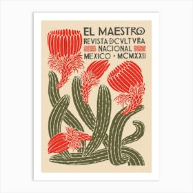 El Maestro Magazine Revista Mexican Art Print