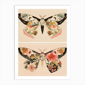 Radiant Butterflies William Morris Style 4 Art Print